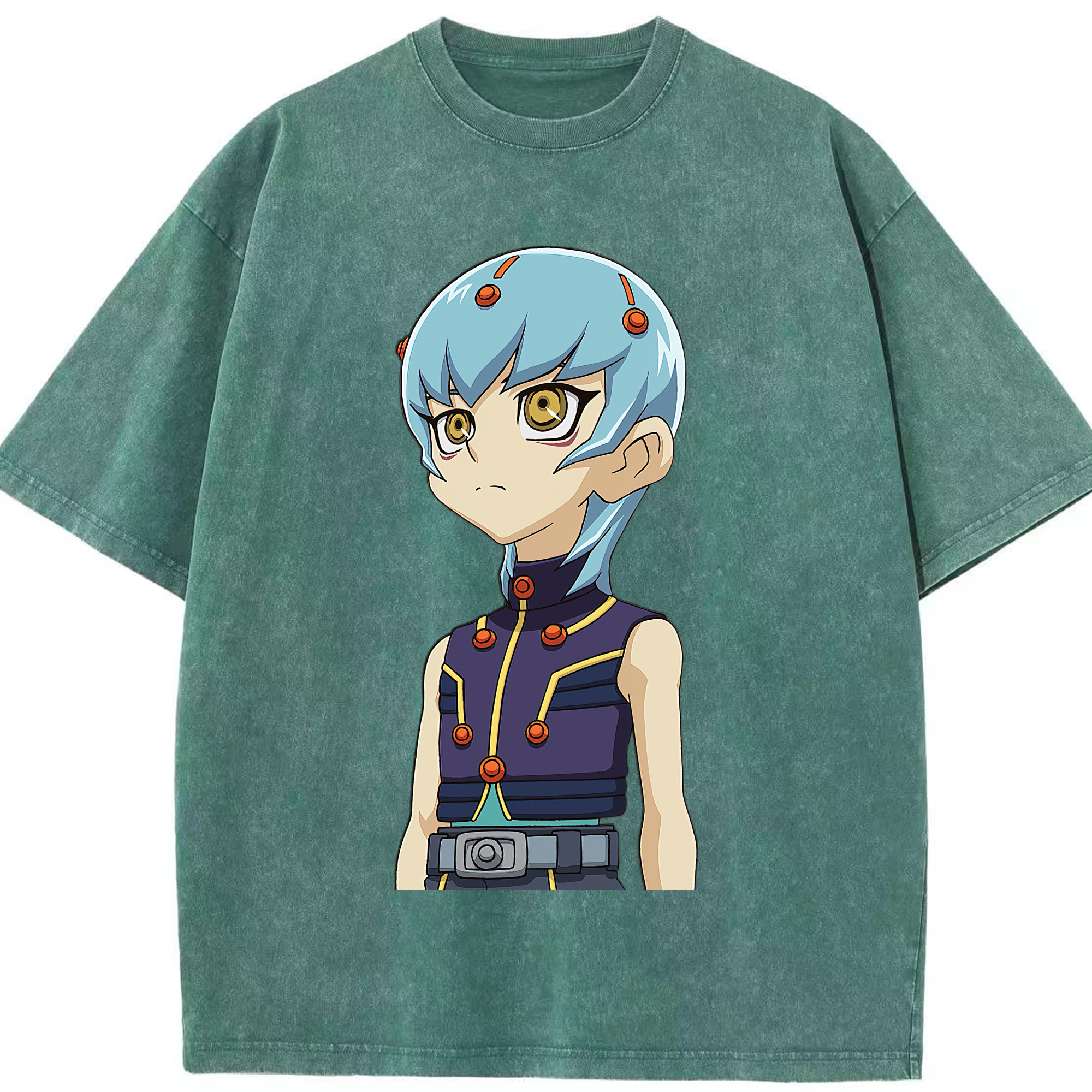（画像用） 遊☆戯☆王 Yu-Gi-Oh! 綿100% ヴィンテージ風 半袖Tシャツ（フロントプリント）